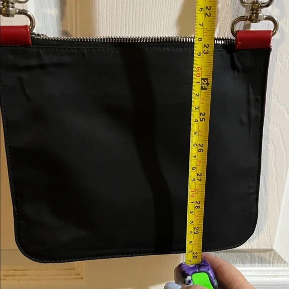 Furla Red Crossbody Bag with Silver Accents - Picture 8 of 13